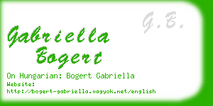 gabriella bogert business card